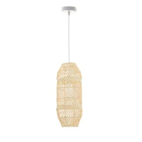Zinnia Rattan Pendant Light - Small
