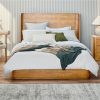 Bower Curved Oak King Bed