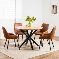 Vera Round Dining Table, Natural Ash