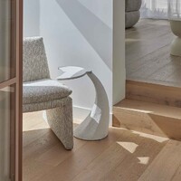 Fin Side Table White