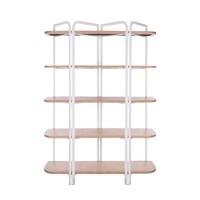 Owen Shelving Unit, Natural Wash & White