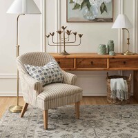 Monet Armchair, Off White & Oak White Wash