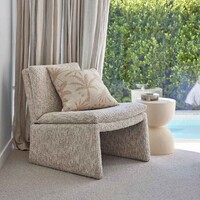 Austin Accent Chair, Off White & Taupe