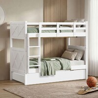 Orion Single Bunk Bed with Trundle