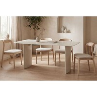 Varen Dining Table – Matte Tofu