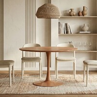 Evolve Round Dining Table , Pumpkin