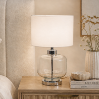 Bonnie White Glass Table Lamp