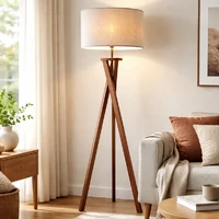 Easel Floor Lamp - Walnut