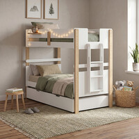 Bergen Single Over Single Bunk Bed with Single Trundle