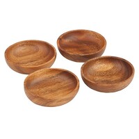 Acacia Wood round Bowl Set of 4