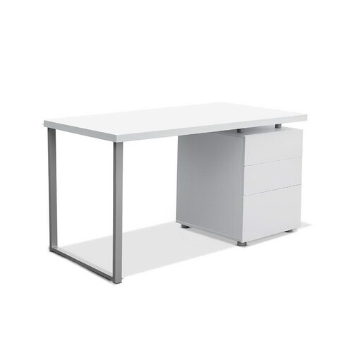Light Desk with 3 Drawers