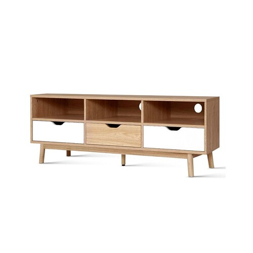 Wooden TV Cabinet Entertainment Unit with Storage