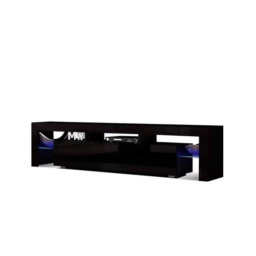 Ashford Entertainment Unit with LED 189CM (BLACK)