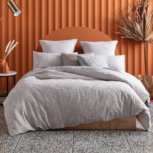 Perry Grey Quilt Cover Set