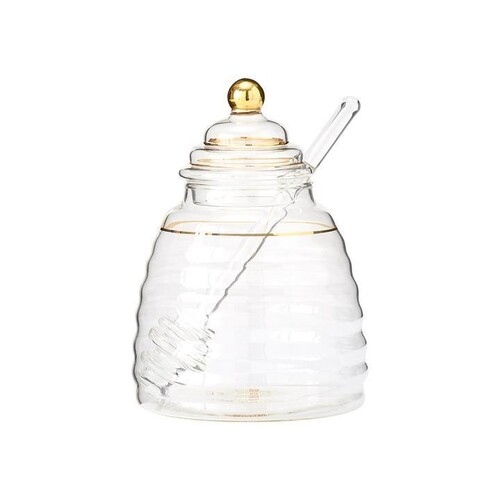 Honey Bee Honey Pot with Stirrer