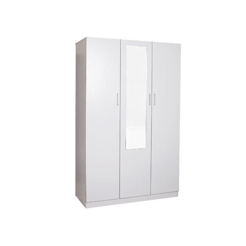 Redfern 3 Door Combo Wardrobe with Mirror White