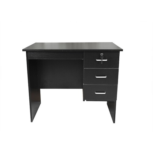 Redfern 3 Drawer Study desk 1200 Black