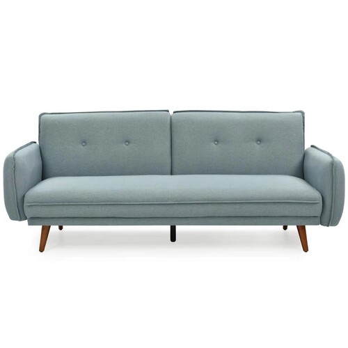 Sarah 3 Seater Sofa Bed Light Blue