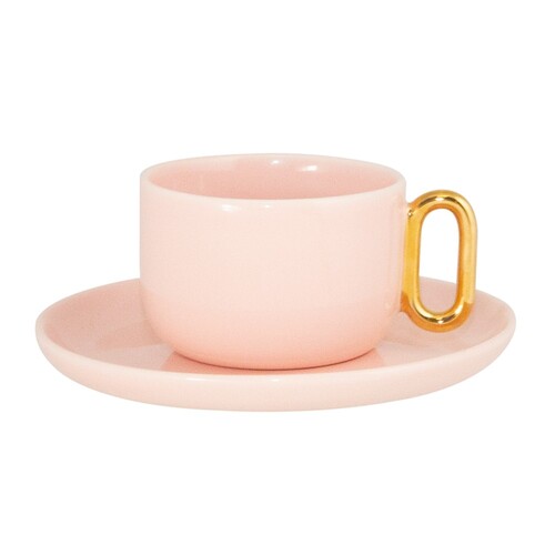 Teacup & Saucer Celine Luxe Blush