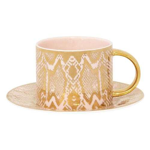 Teacup & Saucer Safari Snakeskin