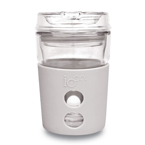 IOco 8oz ALL GLASS Coffee Traveller- Warm Latte