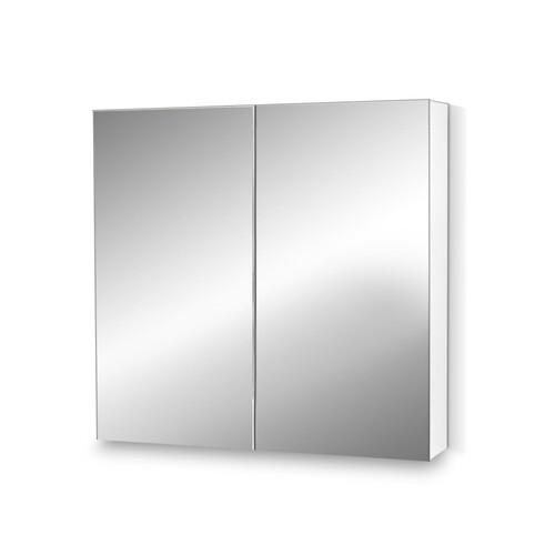 Bathroom Vanity 2 Door Storage Mirror Cabinet - White