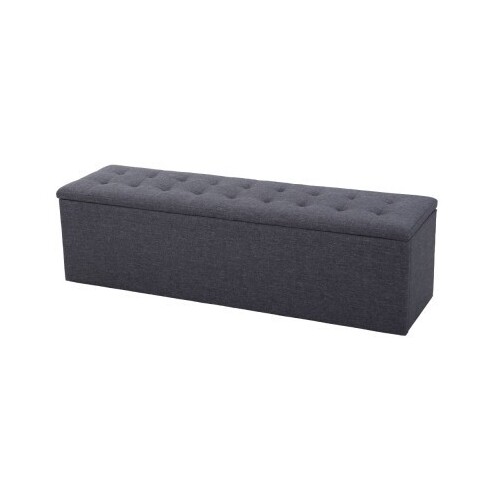 Venus Linen Blanket Box Grey 140cm