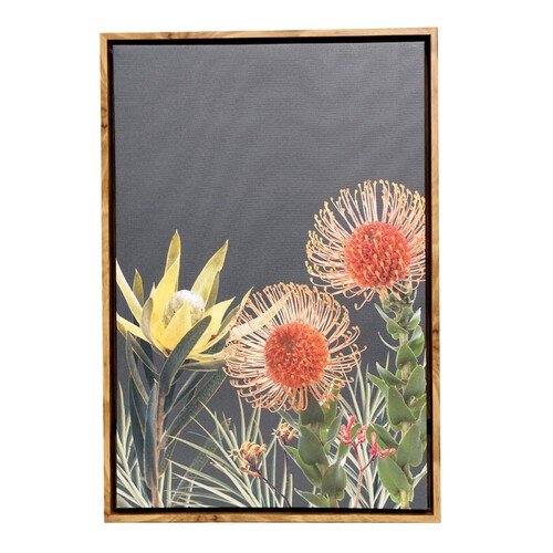 Flourish Dark Native Frame Canvas 44x64