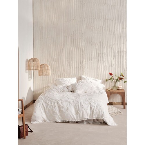 Rapallo White Quilt Cover Set