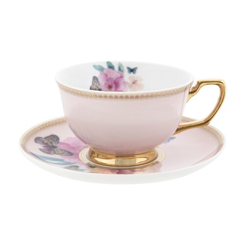 Teacup & Saucer Butterfly Garden