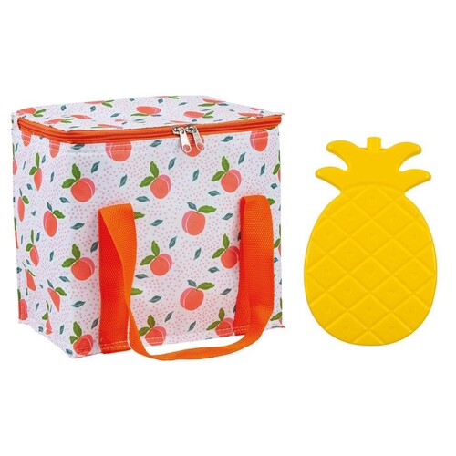 Summer Fun Peachy Fun Cooler Bag and Ice Block Set