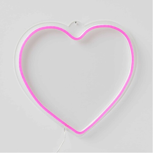 Heart LED Neon Hanging Light
