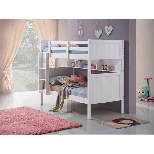 Springfield Single Bunk Bed with Shelves