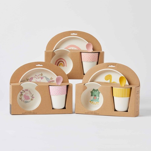 Whimsical Kids Bamboo Dinner Sets