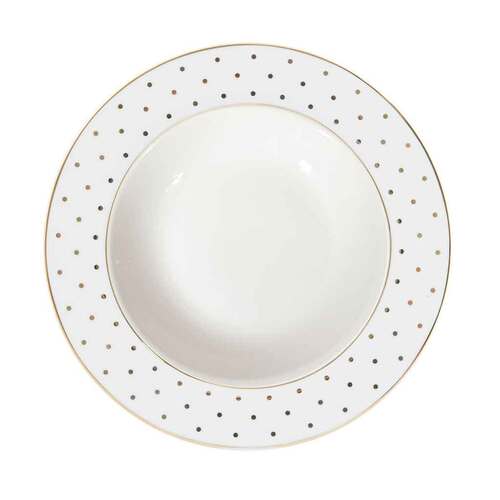 Bowl Gold Polka Dot