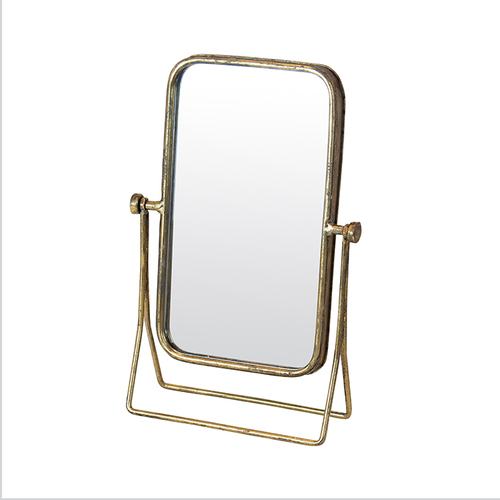 Singapore Gold Rectangle Table Mirror