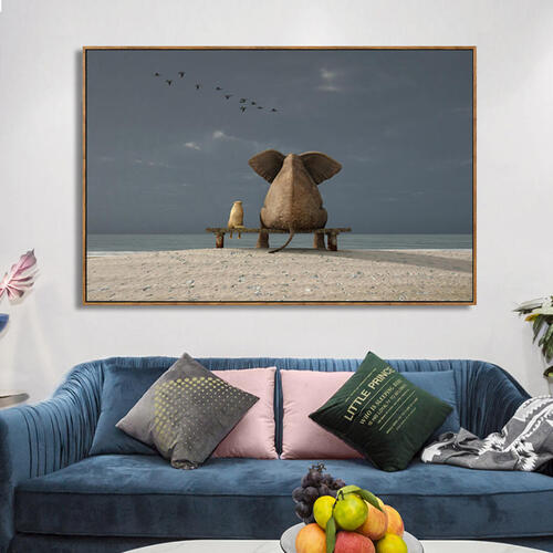 Best Friends Framed Canvas