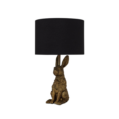 Rabbit Sitting Table Lamp - Gold