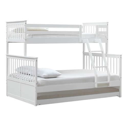 Seattle Single Over Double Bunk Bed with Trundle