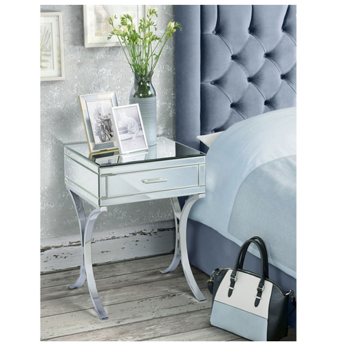 Aurelia Mirrored Bedside Table