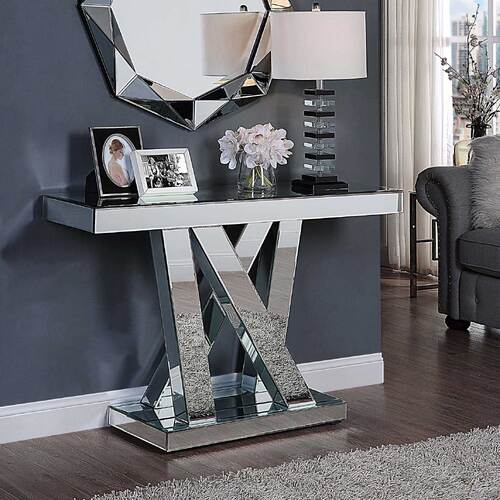 Lizetta Mirrored Hallway Console Table