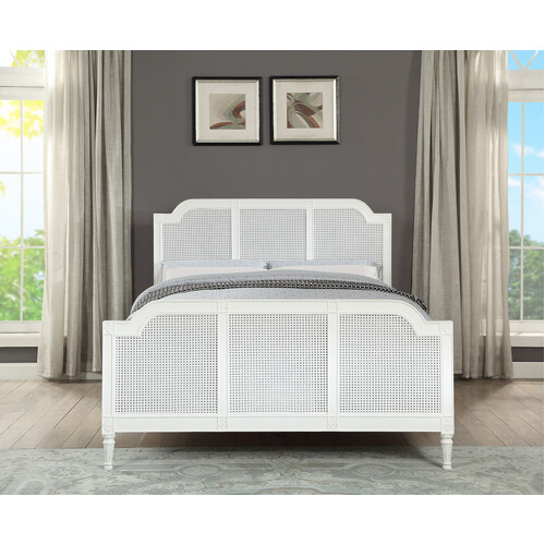 Paloma King Bed Frame French Style White