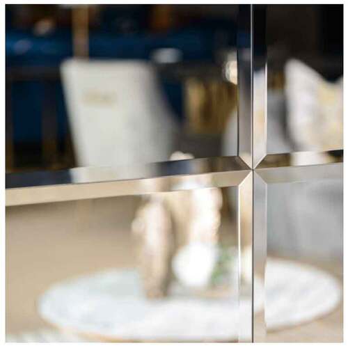 Large Rectangular Mirrored Wall Tiles Beveled Edge - Box of 6