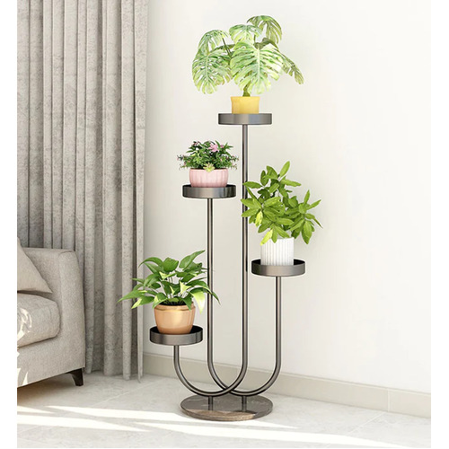 Black U Shaped Plant Stand