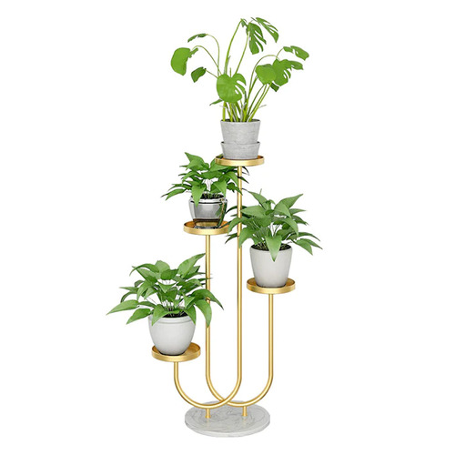 Gold U Shaped Plant Stand