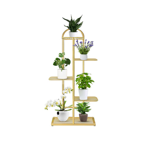 5 Tier Gold Metal  Plant Flowerpot Display Rack