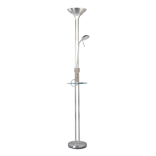 Seed LED Mother & Child Floor Lamp - Satin Chrome