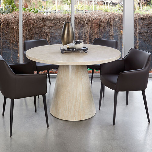 Captivate Round Dining Table French Fawn