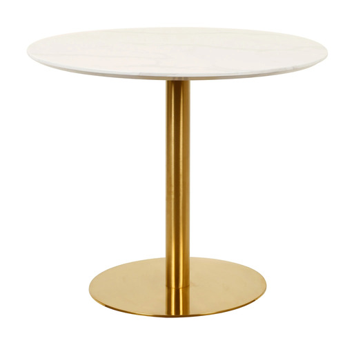 Marbella Marble Effect Round Dining Table