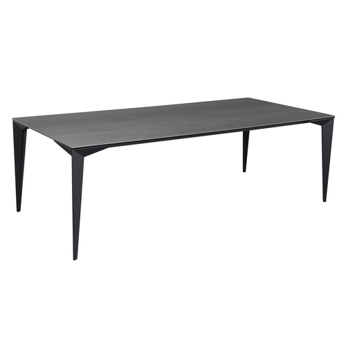 Clara Ceramic Outdoor Dining Table, Black